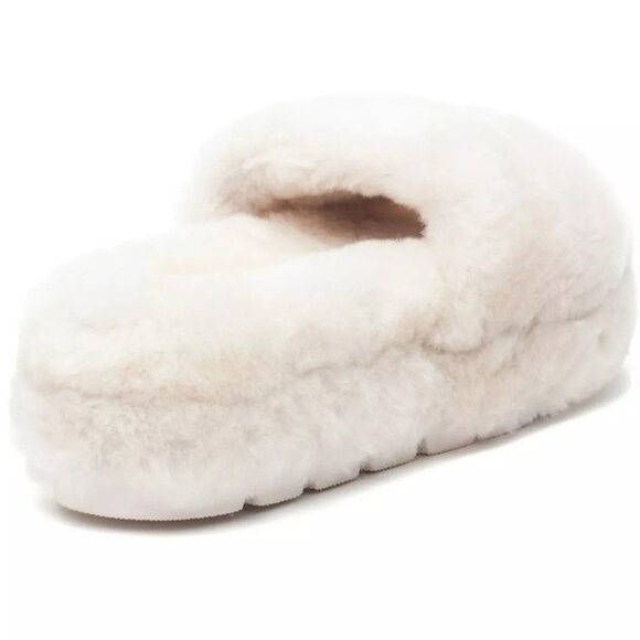 BNIB - J/Slides Bryce ivory shearling slides slippers US size 7 - Picture 3 of 4